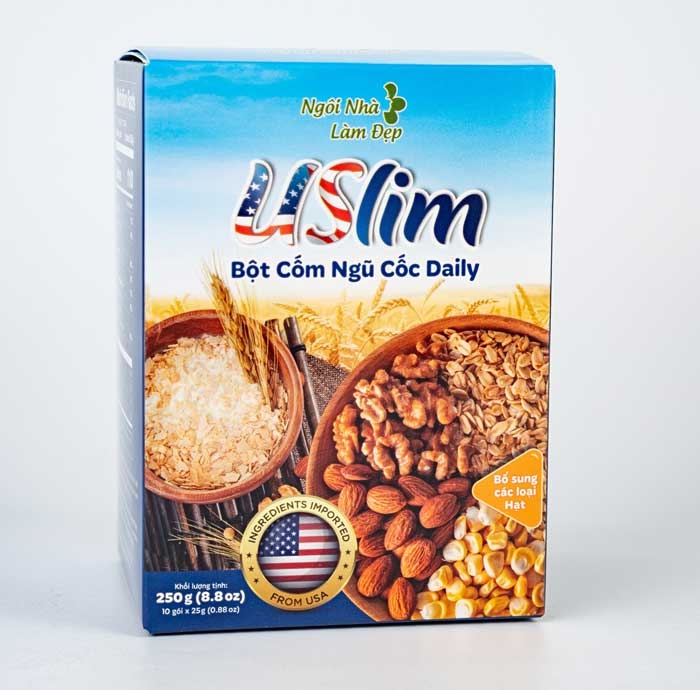 Bột cốm ngũ cốc Daily USlim hộp 10 gói - Không chứa đậu nành